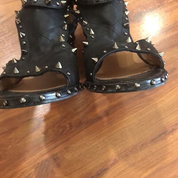 Laurence Decade Paris Studded biker chunky heels - Picture 11 of 13